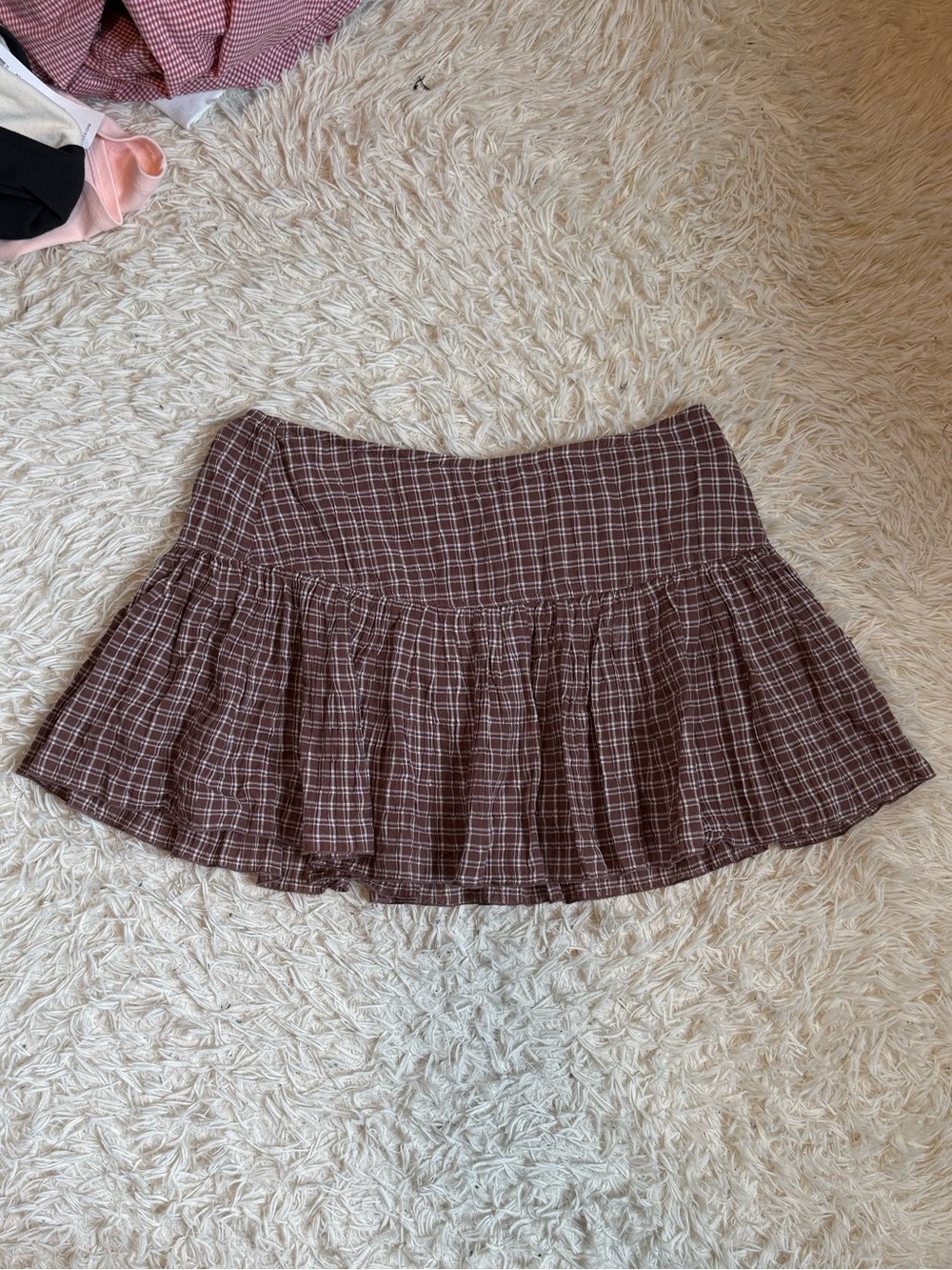 Brandy Melville Brown Tiered Skirt